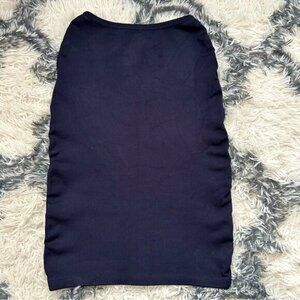 Babaton Ruched Sides Bodycon Skirt (c)